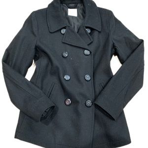 Black pea coat